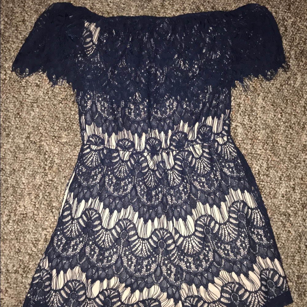 Rue 21 Lace off shoulder romper
